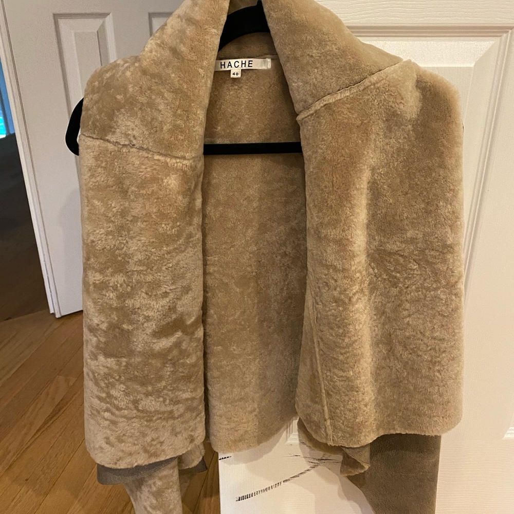 HACHE shearling vest